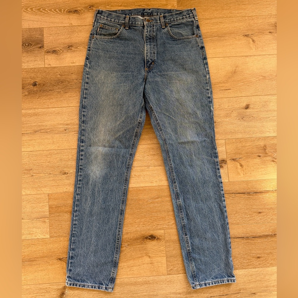 Carhartt Men's Straight Blue Jeans Traditional Fit